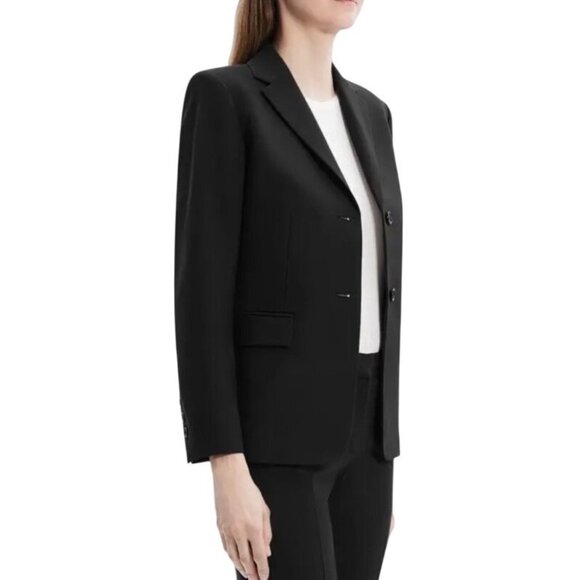 Theory Carissa Black Classic Suit – Tailored Slim Fit Size 2 New With Tags - Picture 5 of 12